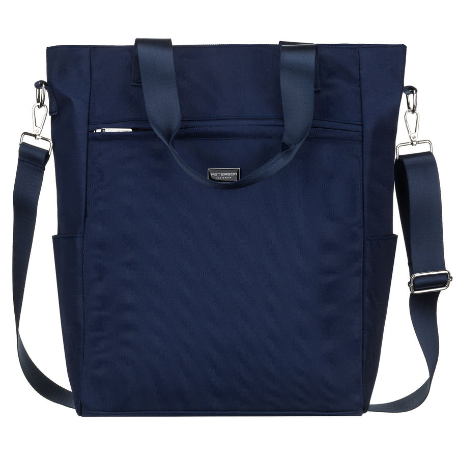 Moteriška „Peterson“ vieno skyriaus rankinė su užtrauktuku, tamsiai mėlyna P32