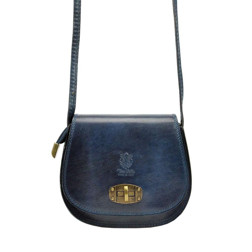 Moteriška odinė rankinė per petį Gregorio 117, tamsiai mėlyna