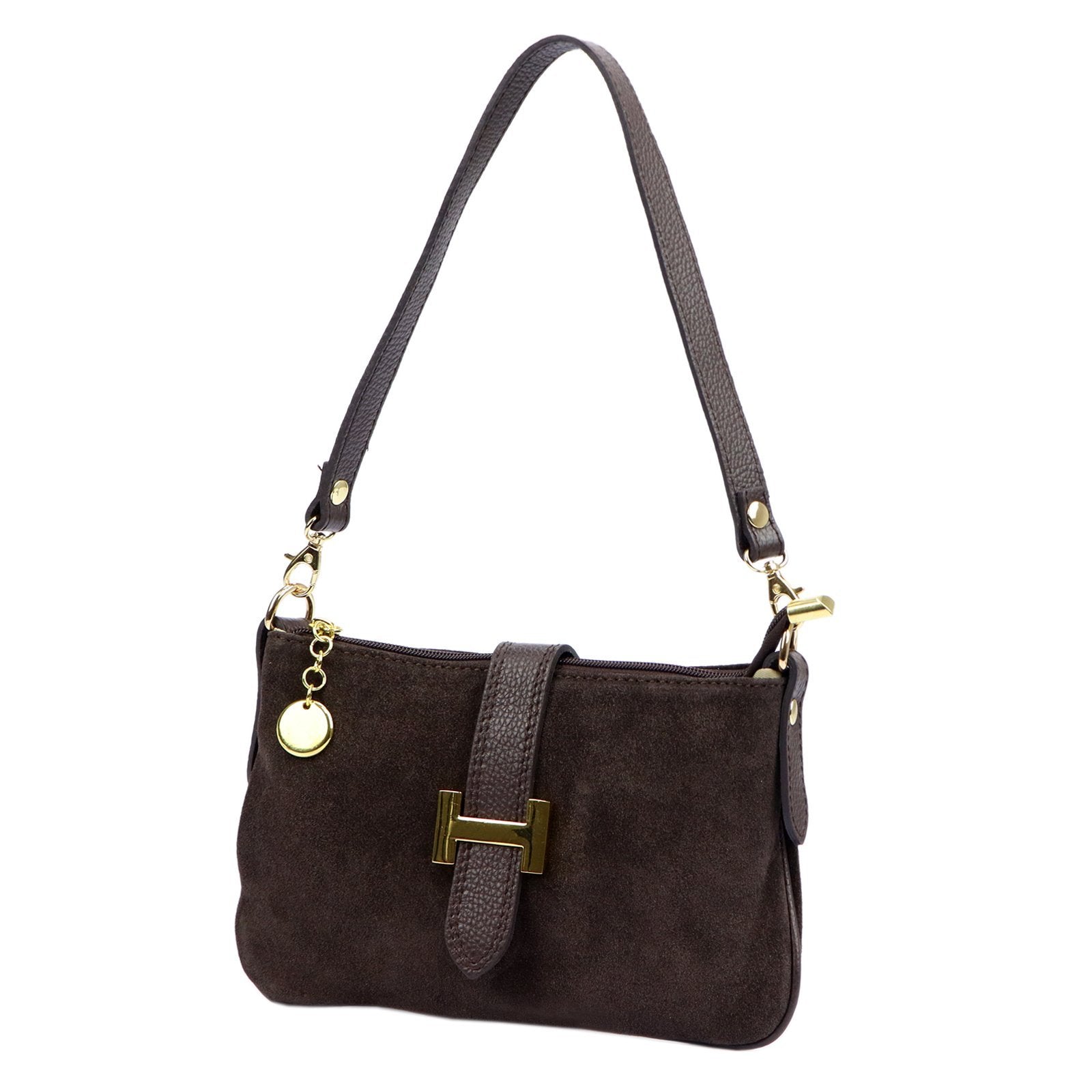 Moteriška maža odinė rankinė per petį Luka 25-068, ruda