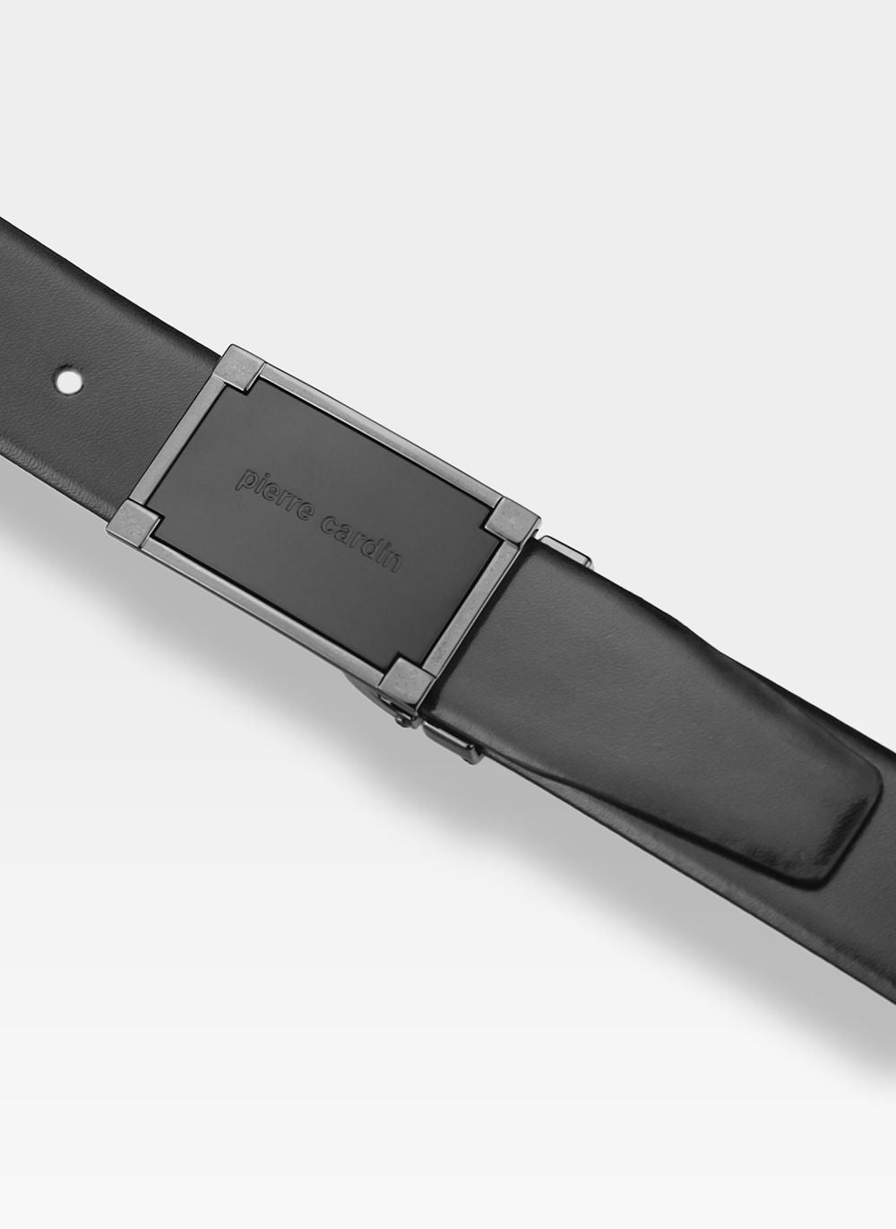 Vyriškas odinis diržas Pierre Cardin, juodas D48