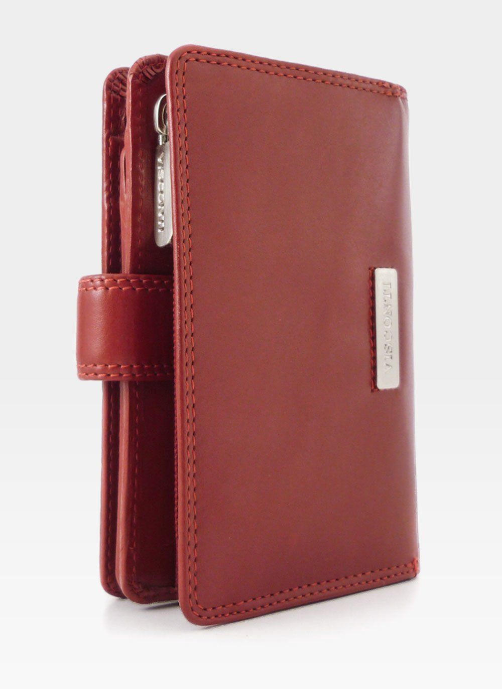 Moteriška odinė piniginė Visconti MZ11 red, raudona D1841