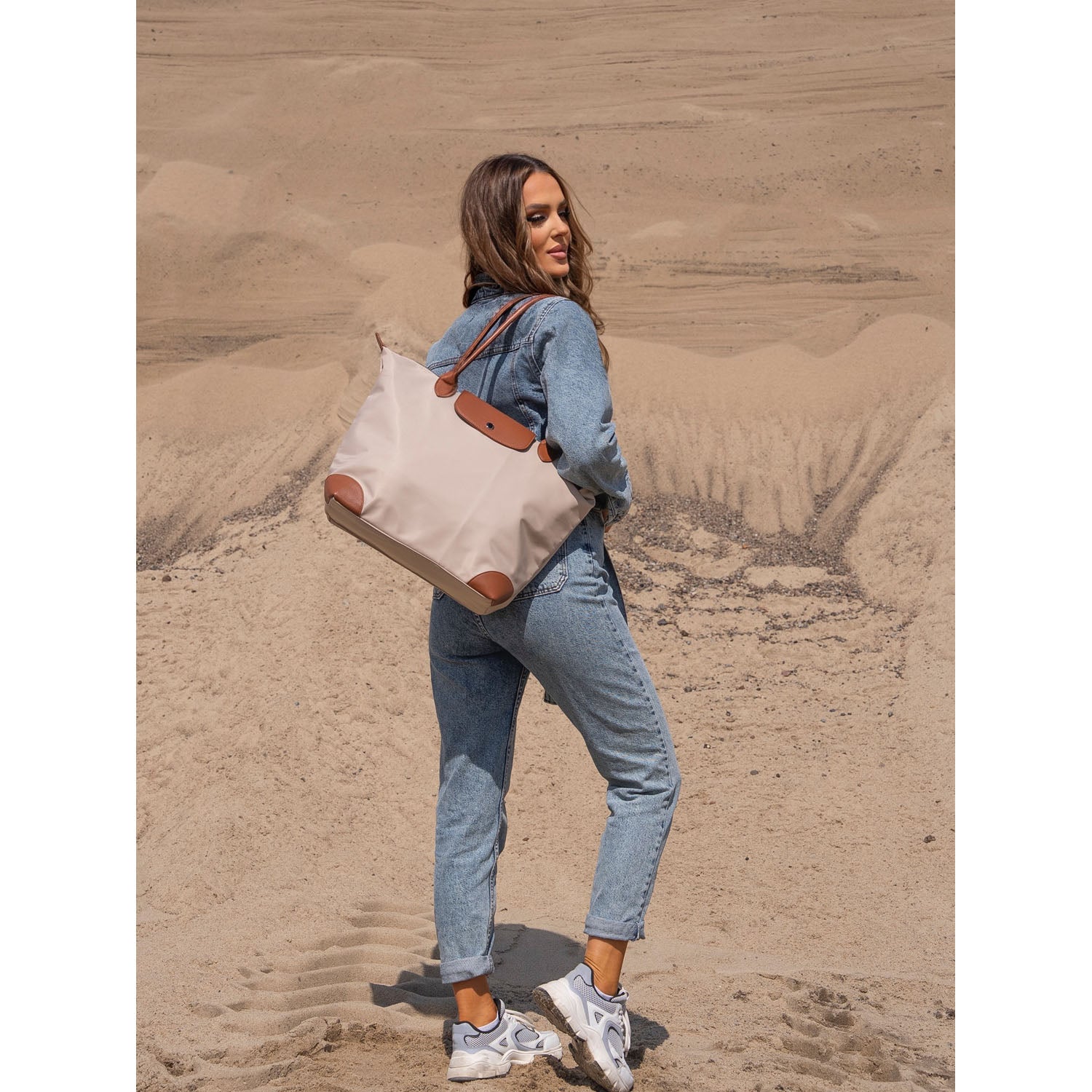 Didelė rankinė moterims Peterson, smėlio N505