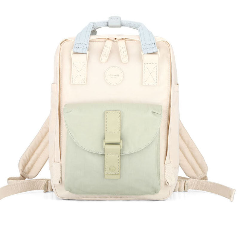 Miesto kuprinė su vieta nešiojamam kompiuteriui Himawari, smėlio-žalia, vandeniui atspari. N406