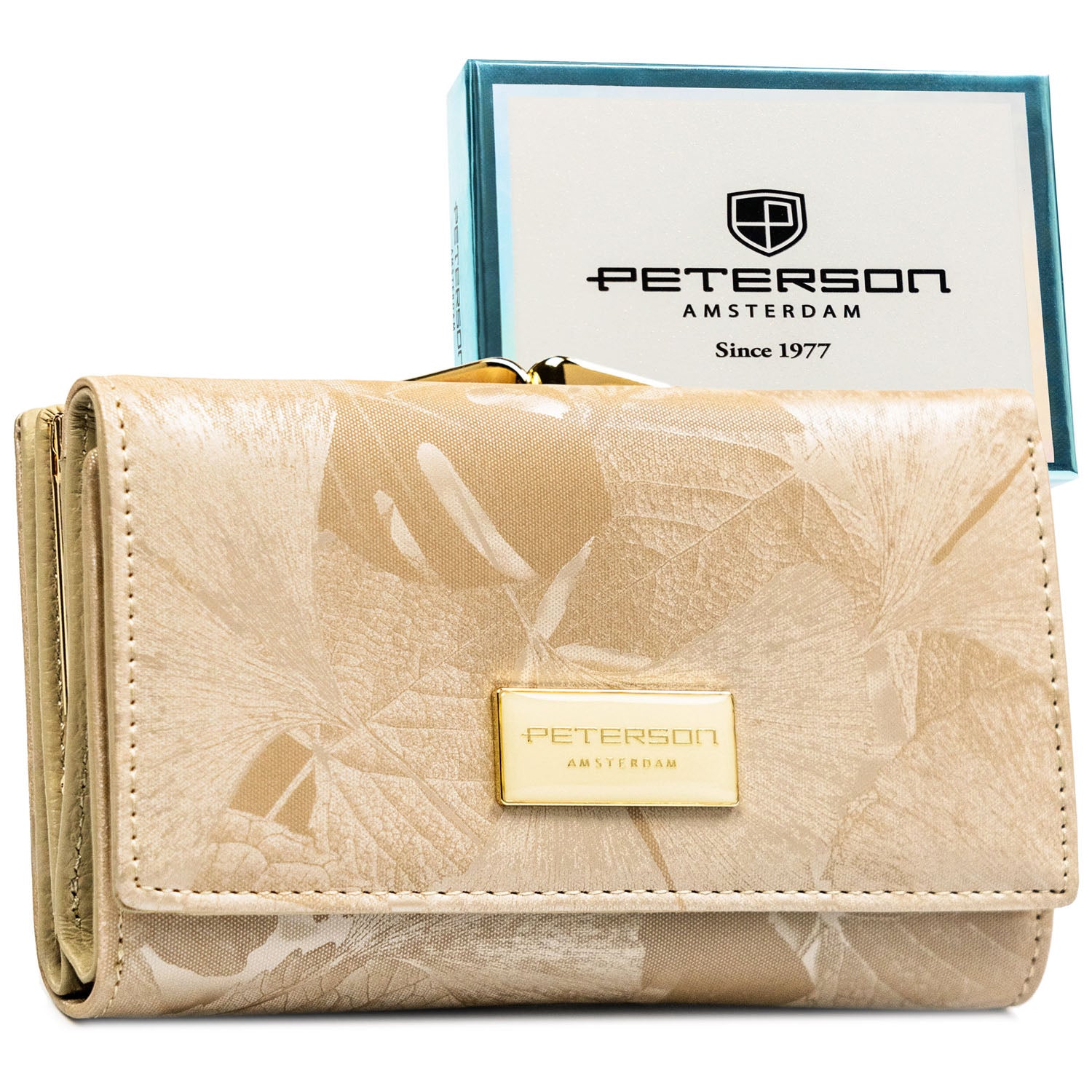 Vidutinė piniginė moterims Peterson, smėlio 2579