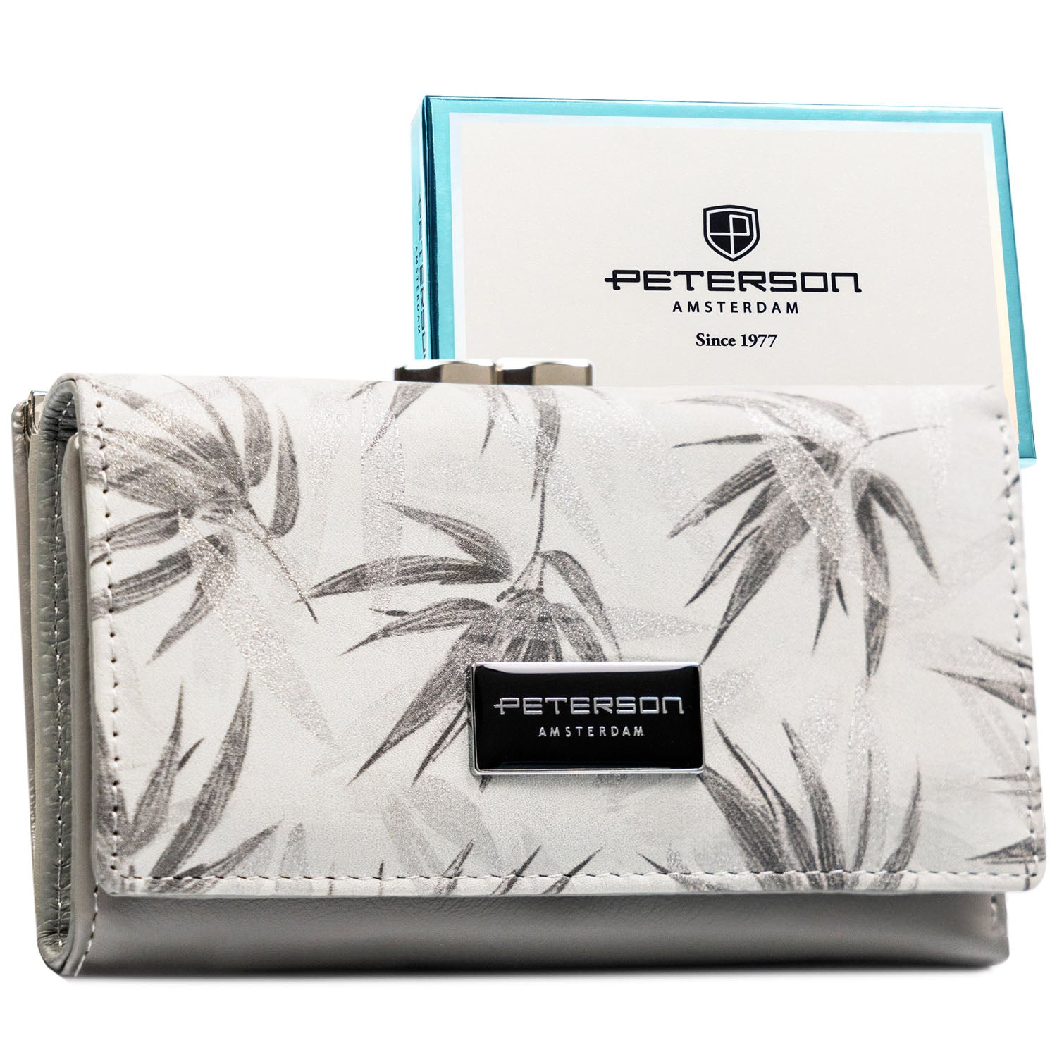 Vidutinė piniginė moterims Peterson, balta PT20