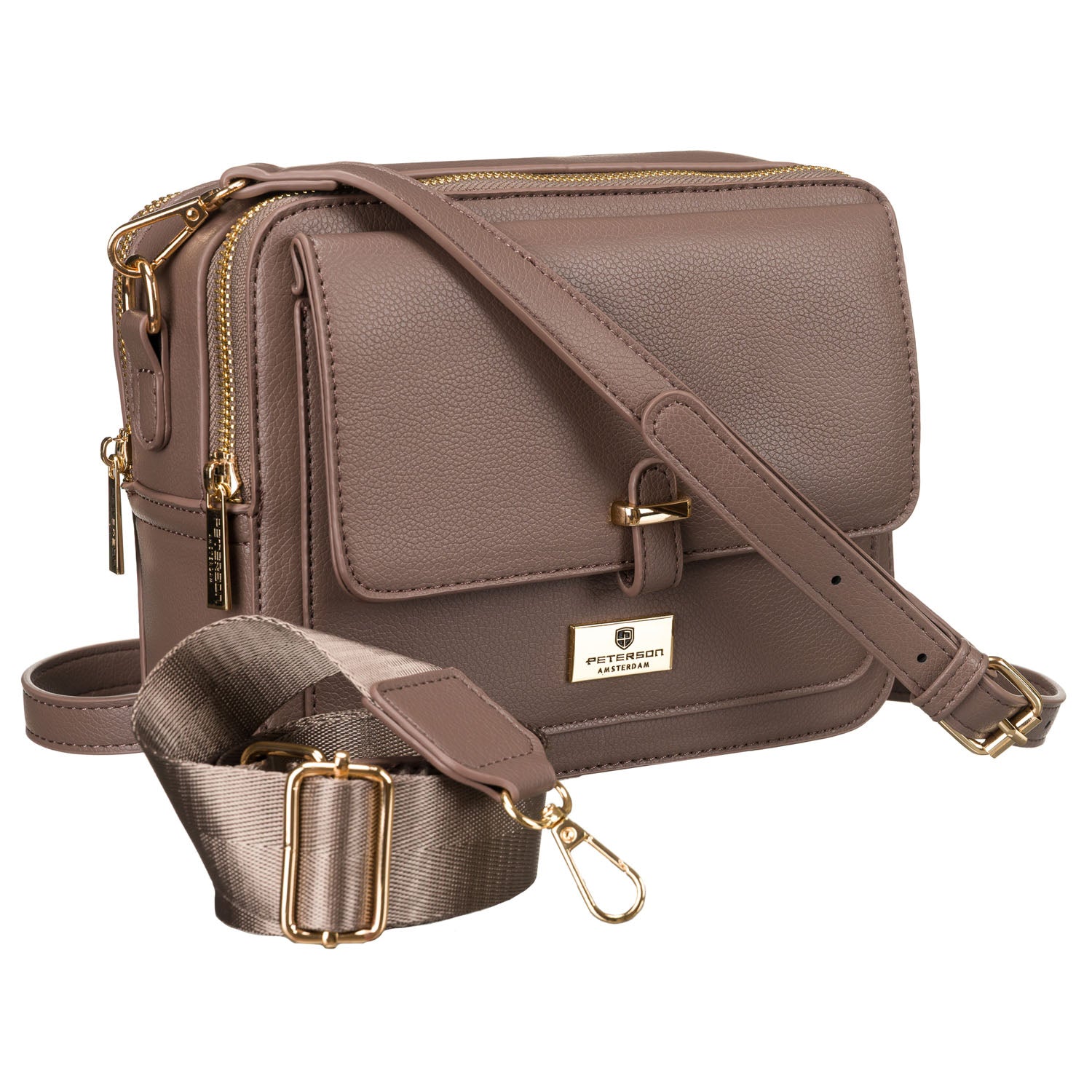 Maža rankinė moterims Peterson, ruda