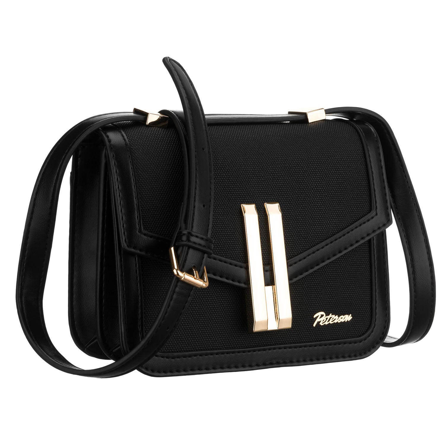 Maža rankinė moterims Peterson, juoda 1269