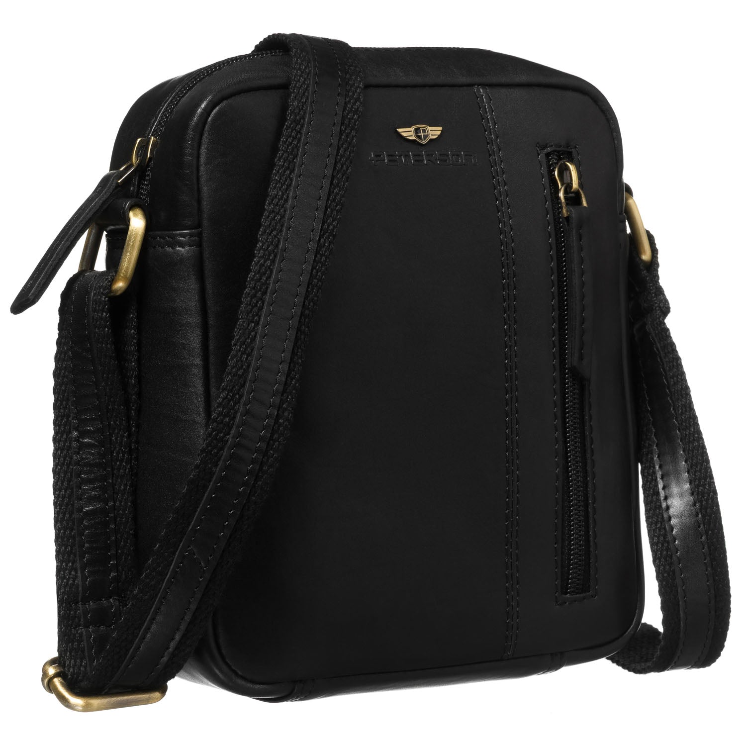 Maža rankinė vyrams Peterson, juoda 0475