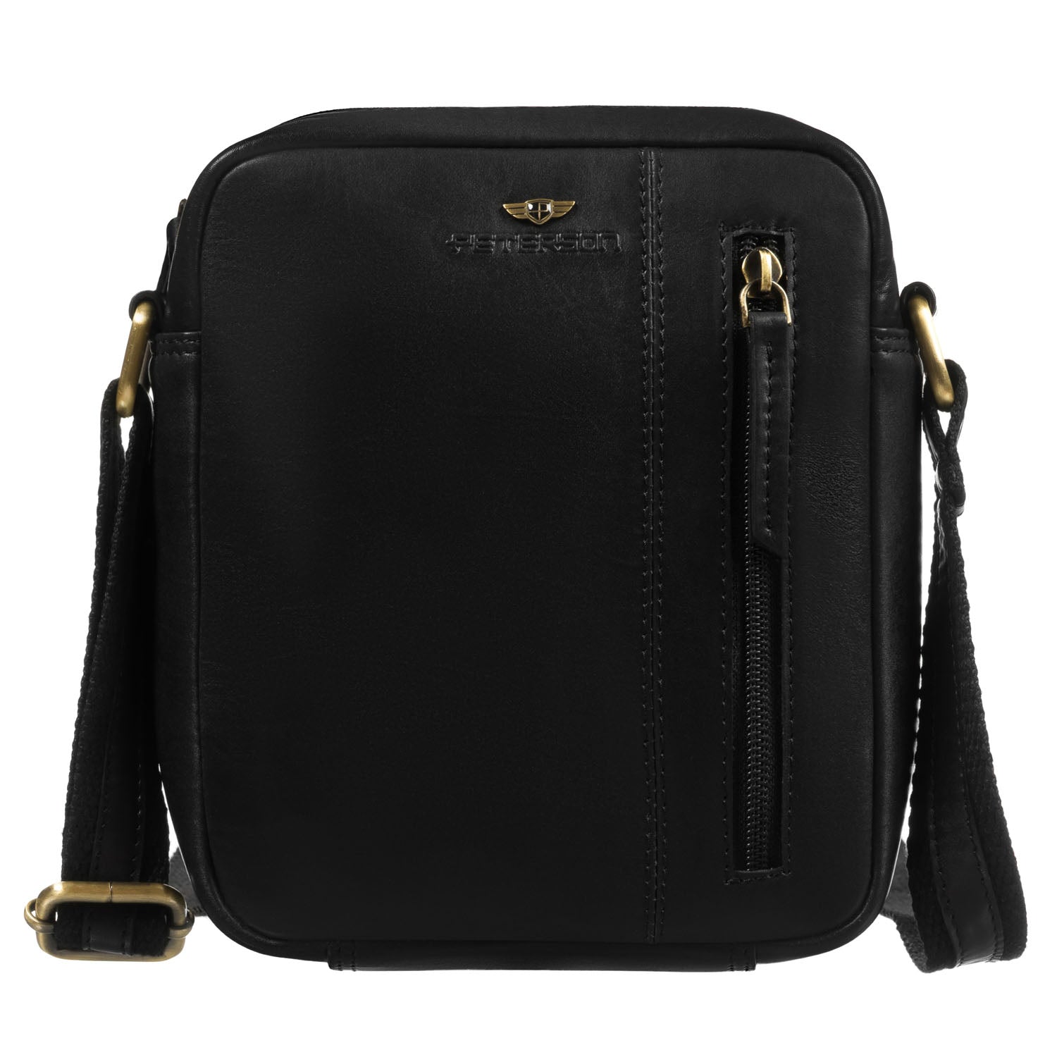 Maža rankinė vyrams Peterson, juoda 0475