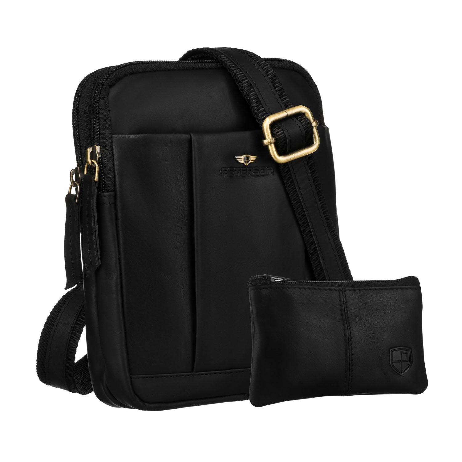 Didelė rankinė vyrams Peterson, juoda 6798