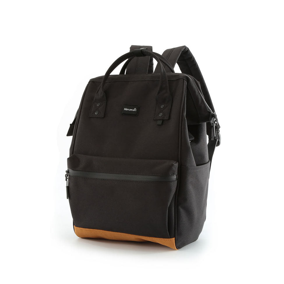 Moteriška miesto kuprinė su USB jungtimi Himawari, juoda