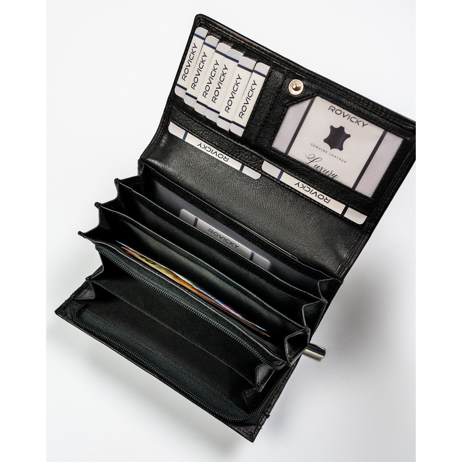 Piniginė moterims Rovicky, juoda N461