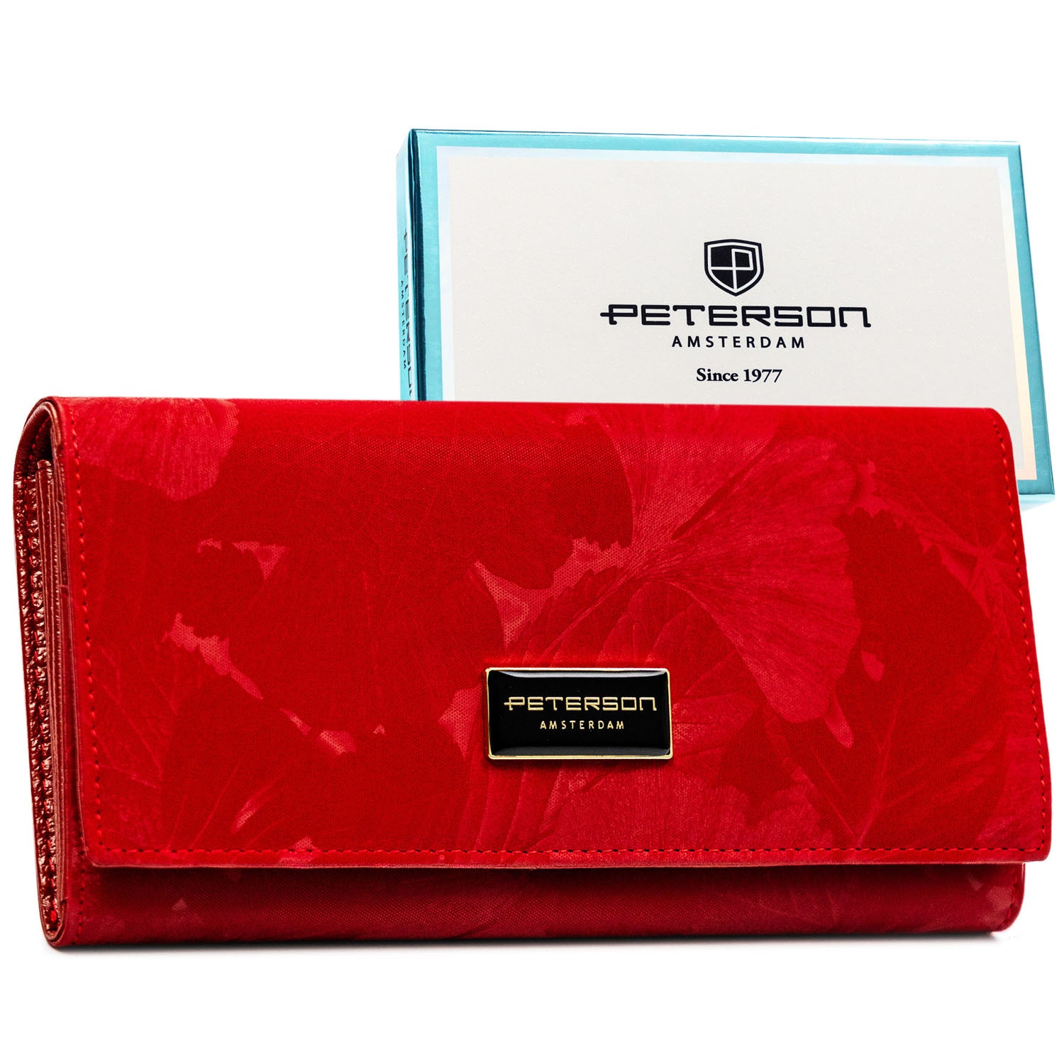 Vidutinė piniginė moterims Peterson, raudona 2500