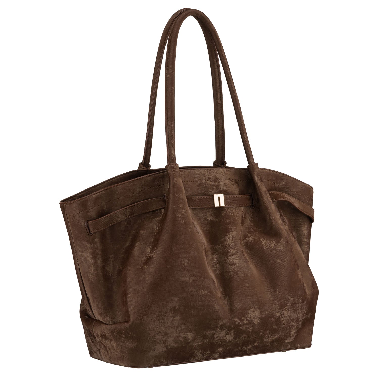 Didelė moteriška shopper tipo rankinė Peterson, ruda AX35