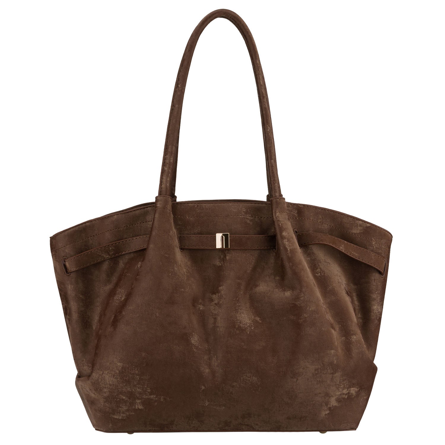 Didelė moteriška shopper tipo rankinė Peterson, ruda AX35