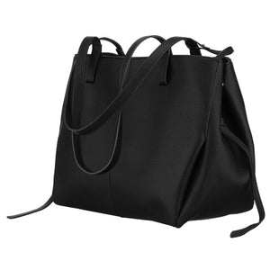 Moteriška juoda eko odos shopper rankinė Rovicky K72