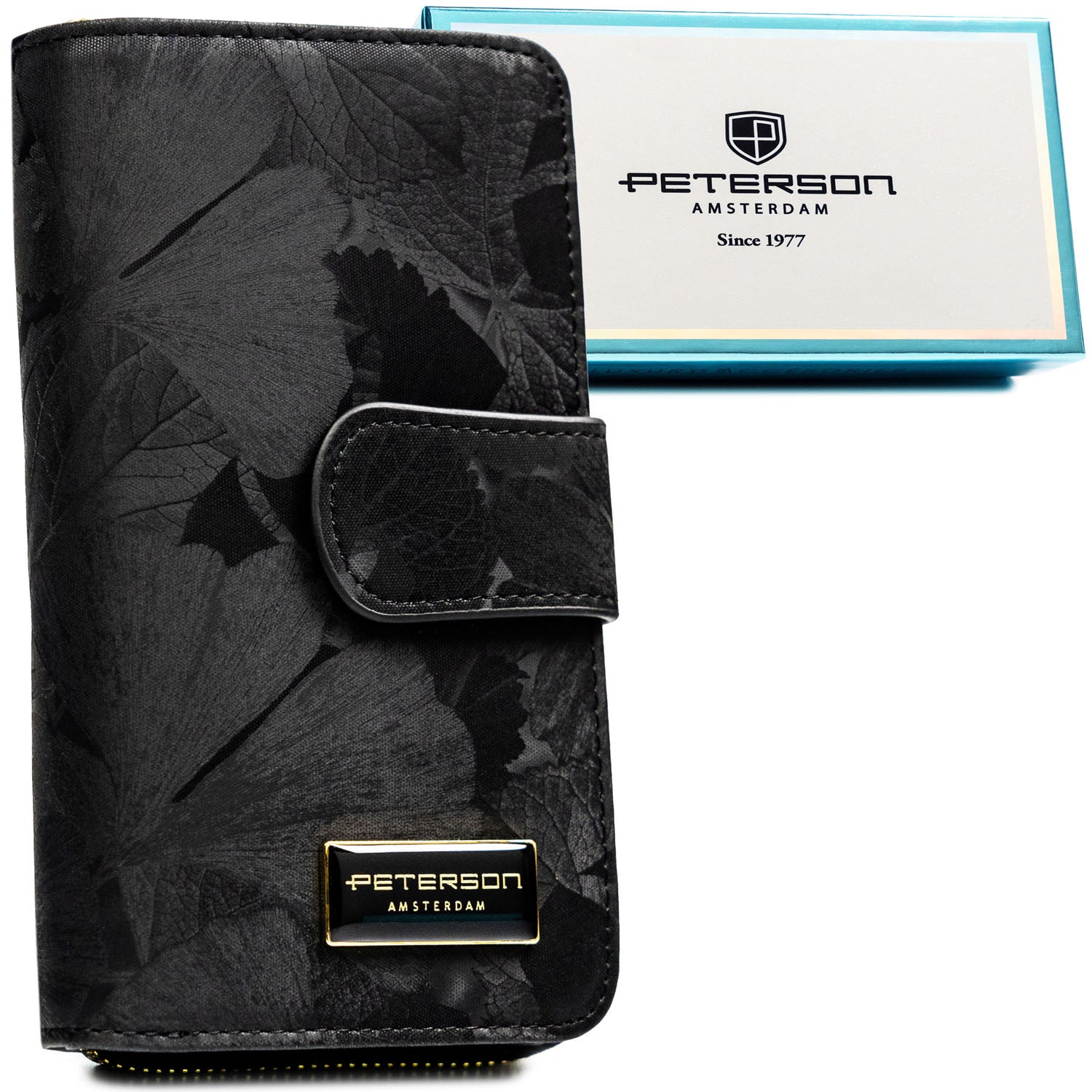 Piniginė moterims Peterson, juoda 2432