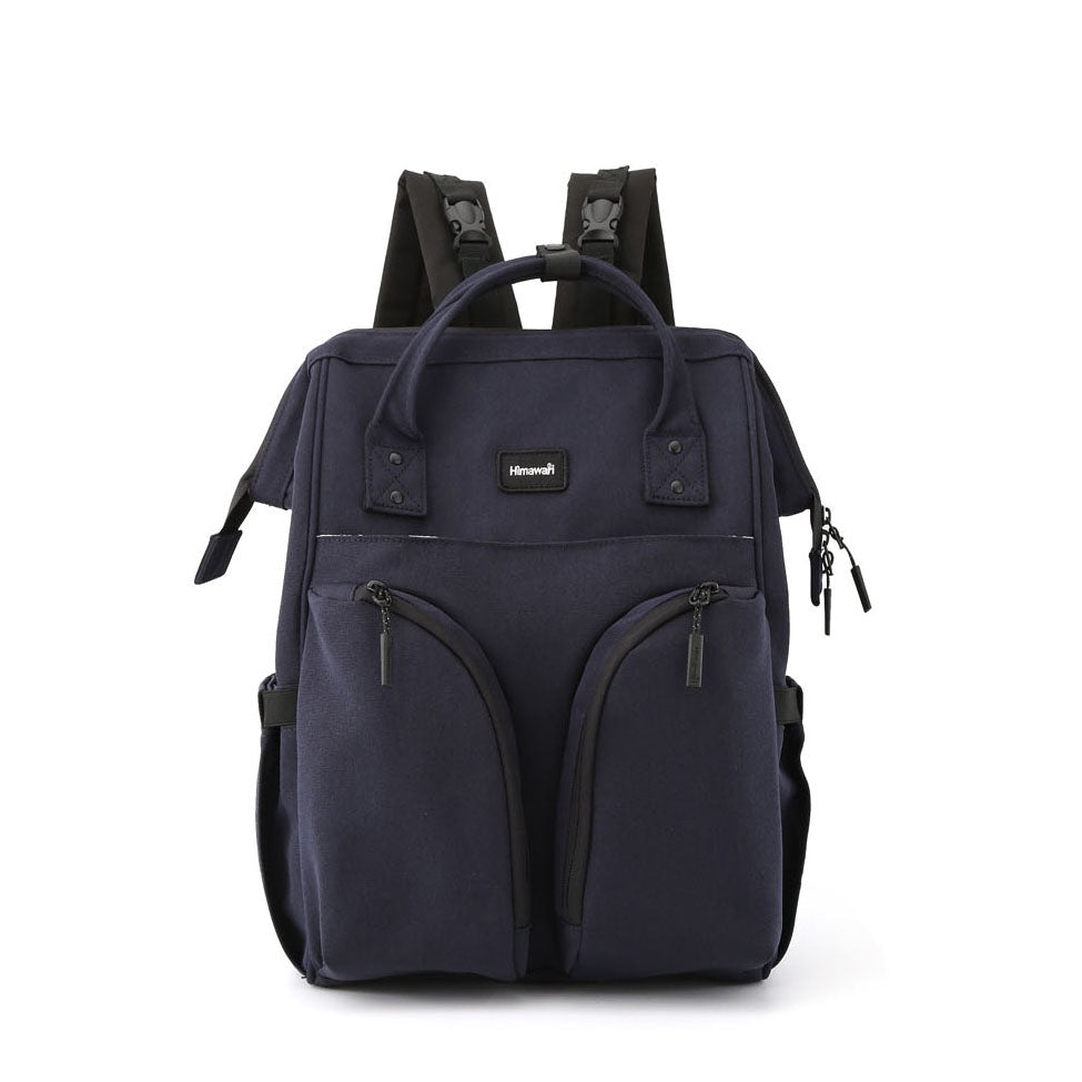 Didelė moteriška kuprinė Himawari, tamsiai mėlyna, poliesteris