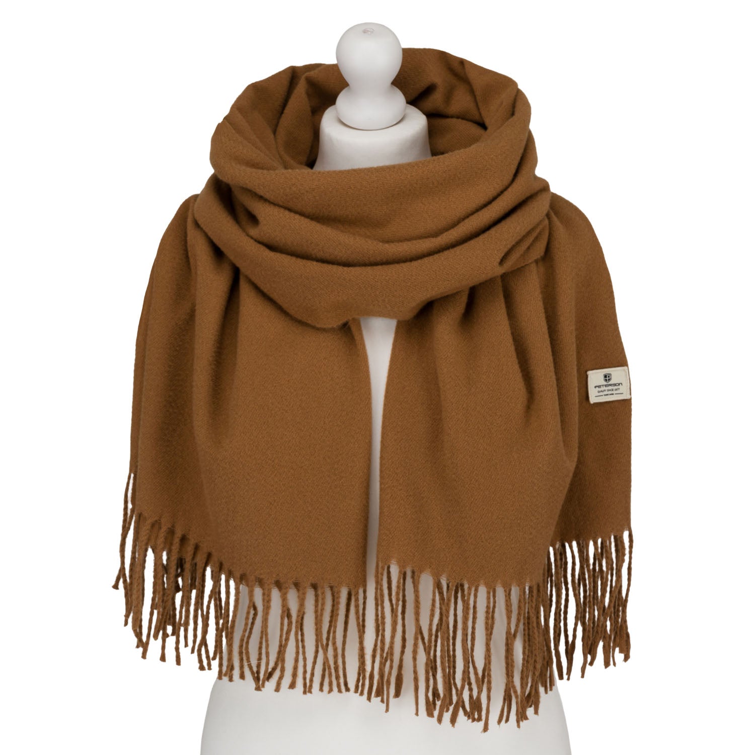 Didelis šalikas moterims Peterson, šviesiai ruda S10