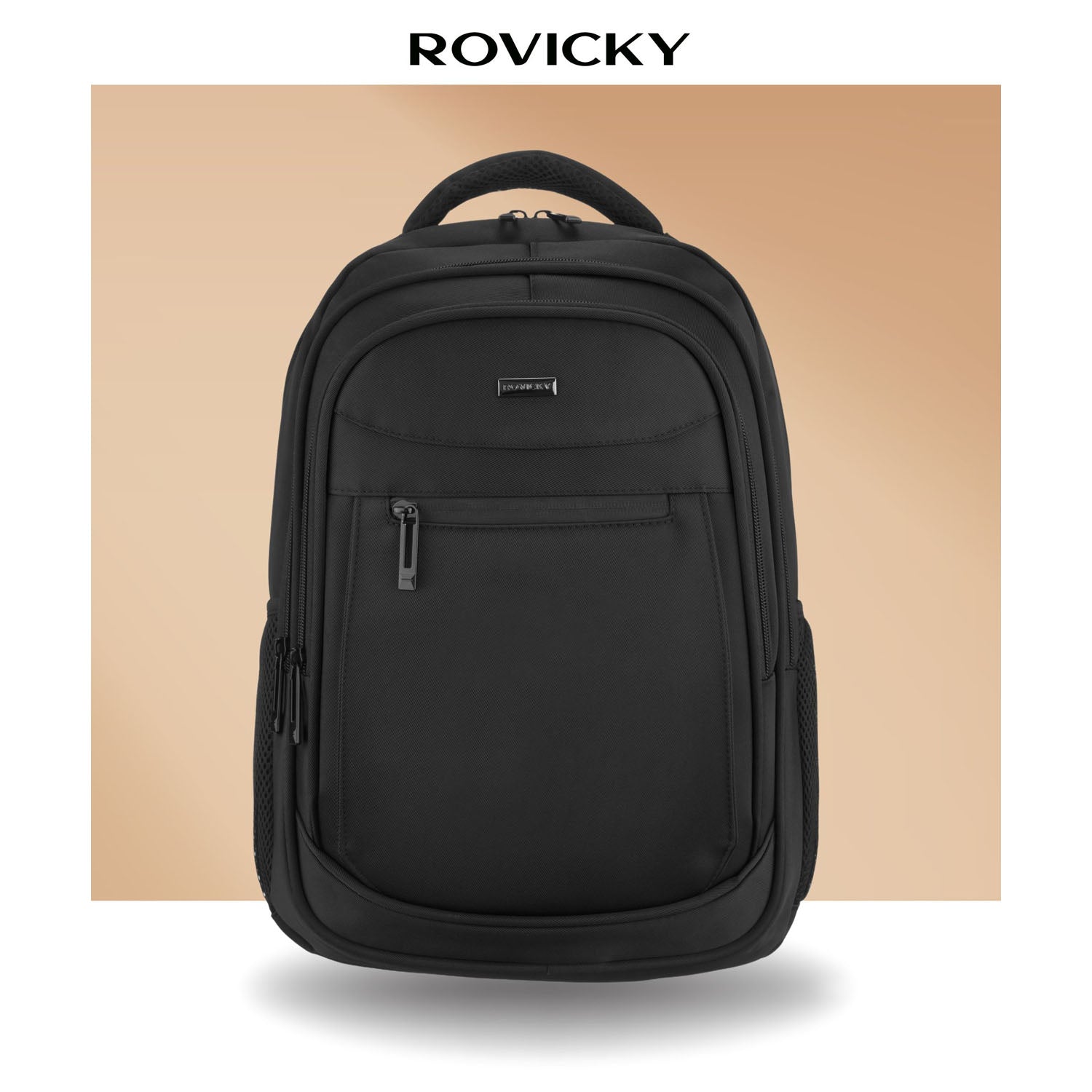 Didelė kuprinė unisex Rovicky, juoda K58