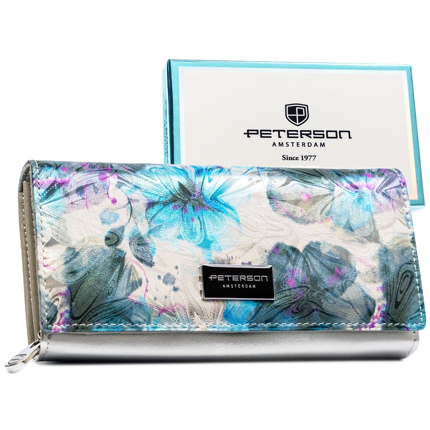 Didelė piniginė moterims Peterson, įvairiaspalvė PT28