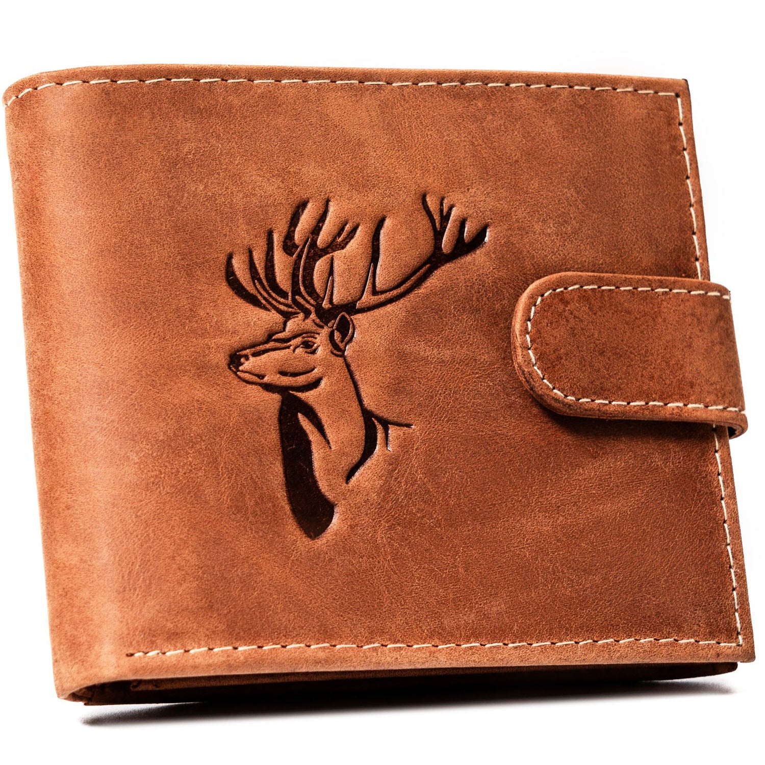 Didelė piniginė vyrams Always Wild, ruda N451