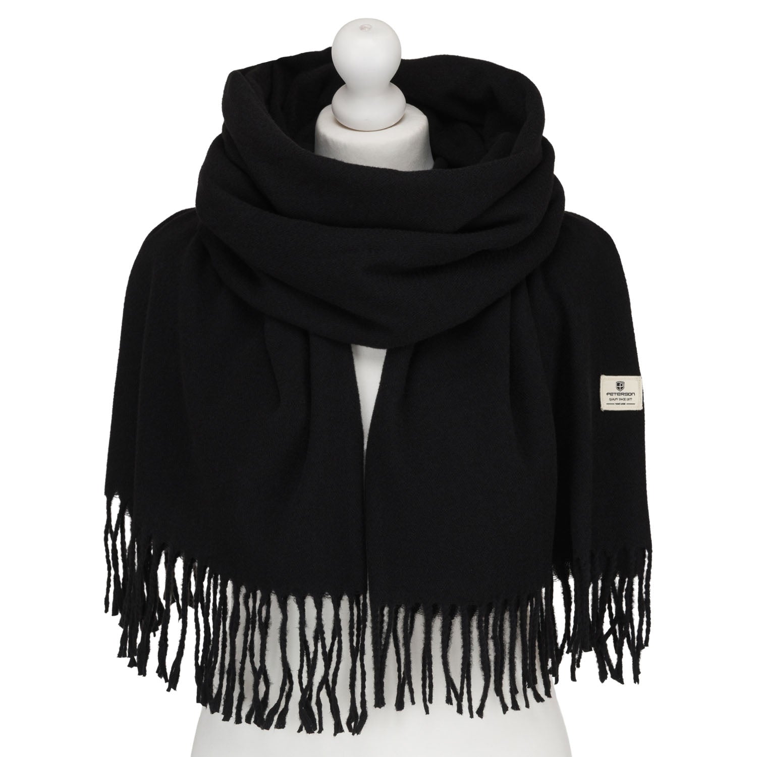 Šalikas moterims Peterson, juoda S1