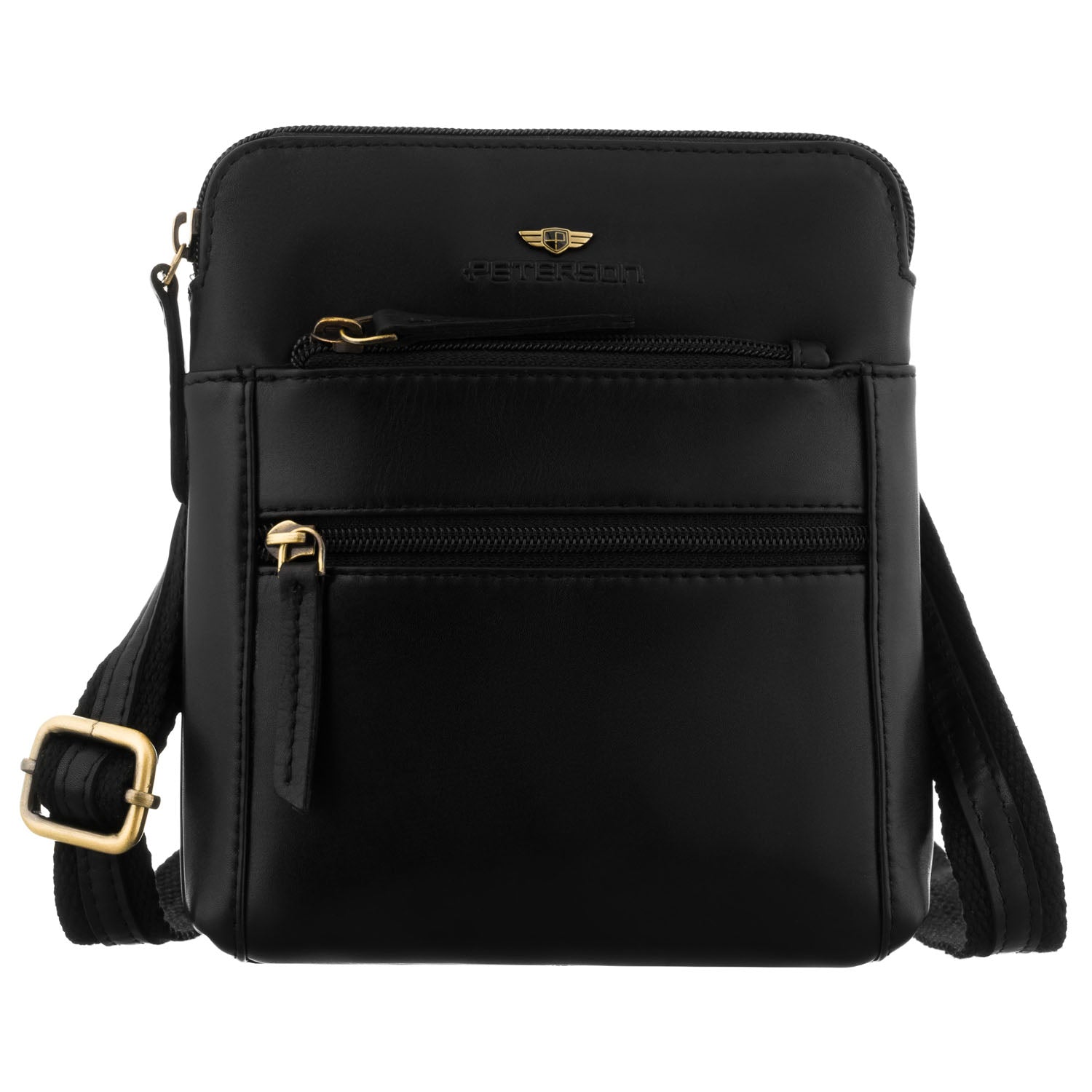 Maža rankinė vyrams Peterson, juoda 0659