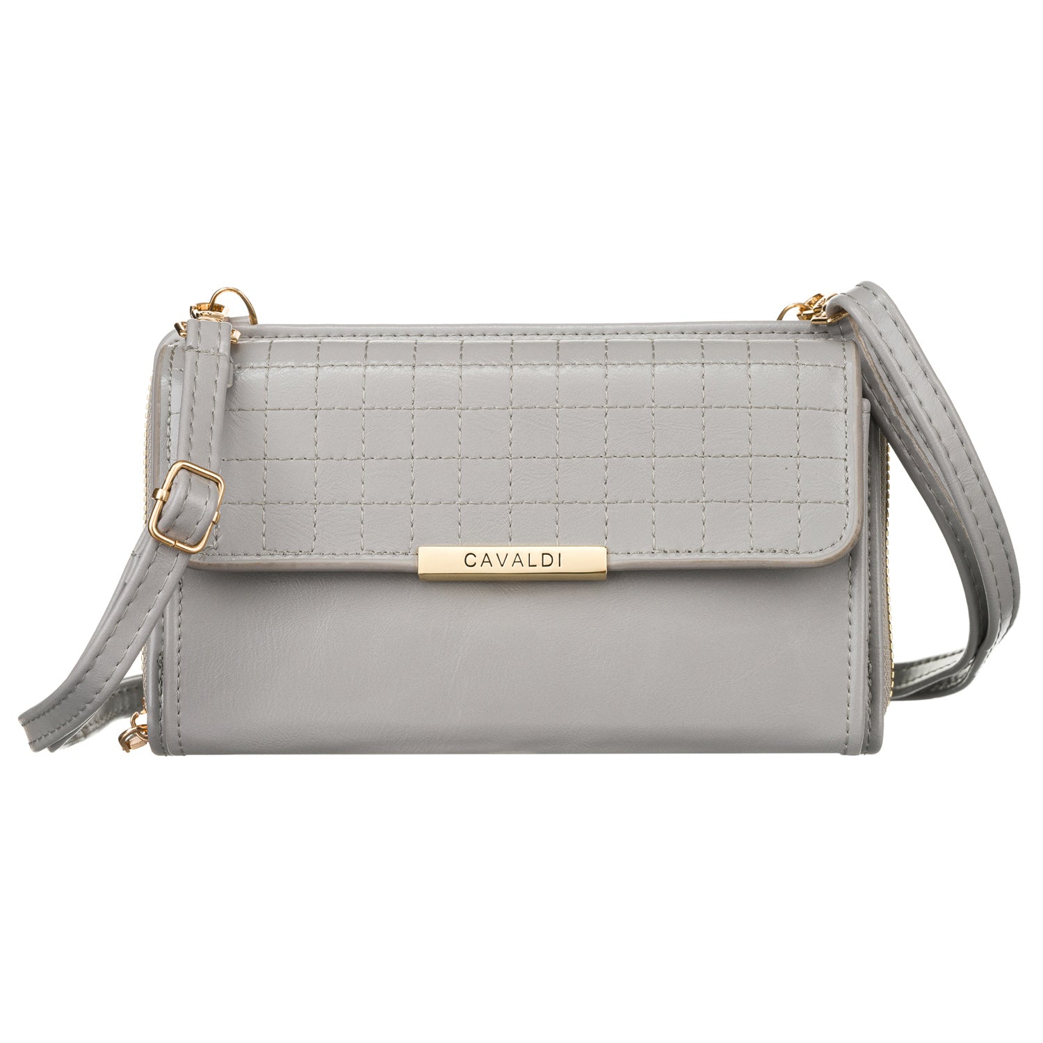 Maža elegantiška rankinė Cavaldi, pilka C0157