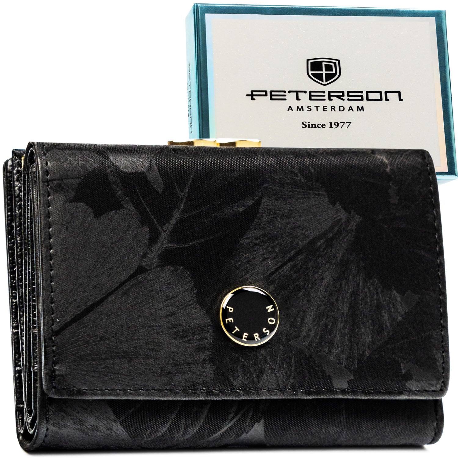 Piniginė moterims Peterson, juodas 2708