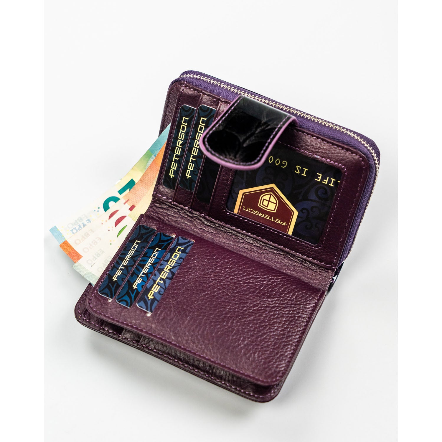 Piniginė moterims Peterson, violetinis PT7