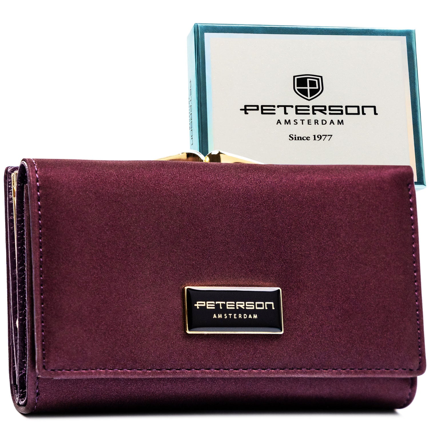 Vidutinė piniginė moterims Peterson, violetinė PT65