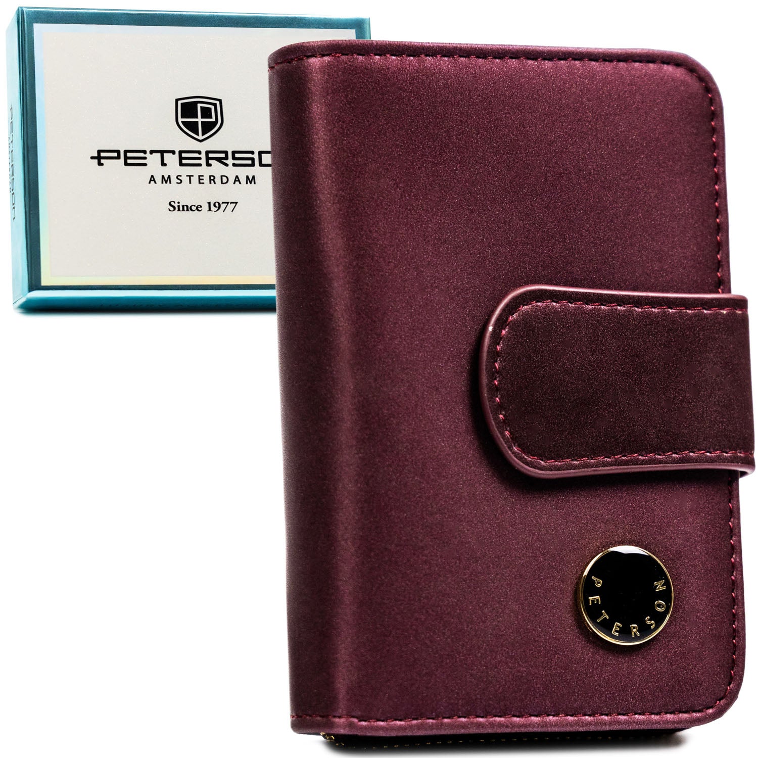 Vidutinė piniginė moterims Peterson, violetinė PT80