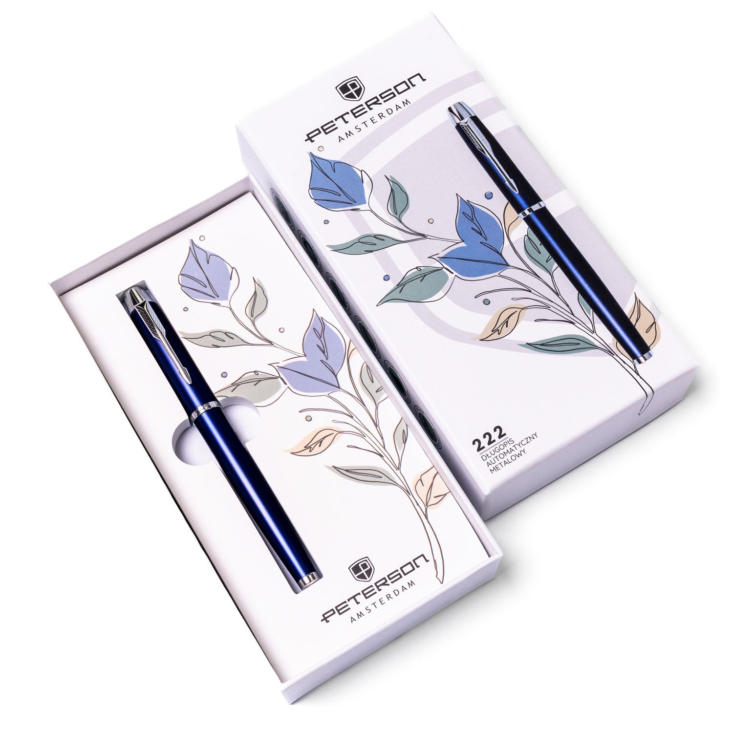 Daugiafunkcinis rašiklis Peterson, mėlyna-sidabrinė