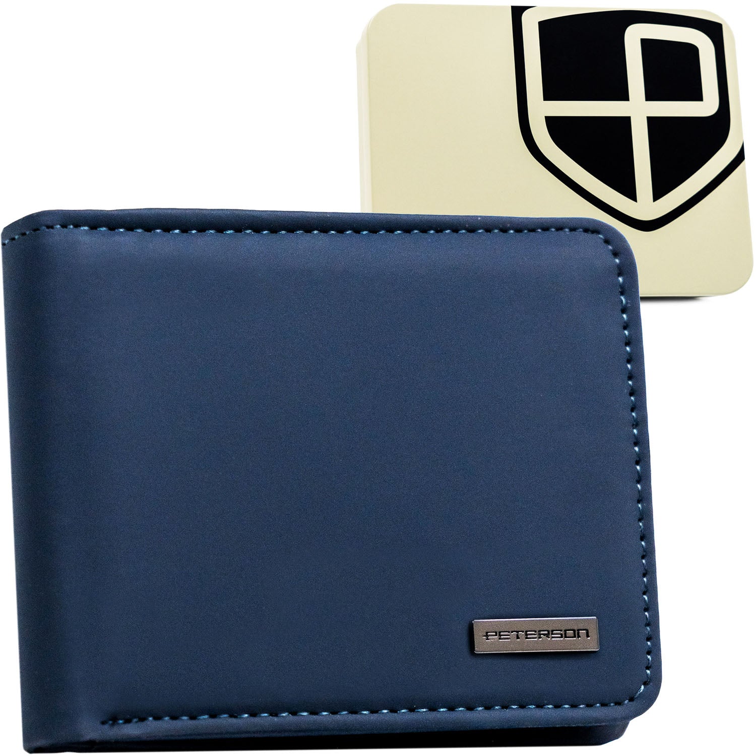 Maža piniginė moterims Peterson, mėlynos spalvos N435