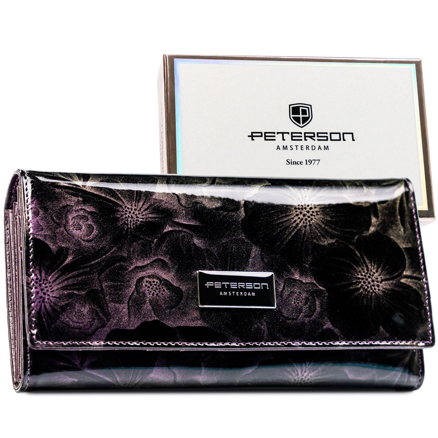 Didelė piniginė moterims Peterson, violetinė N469