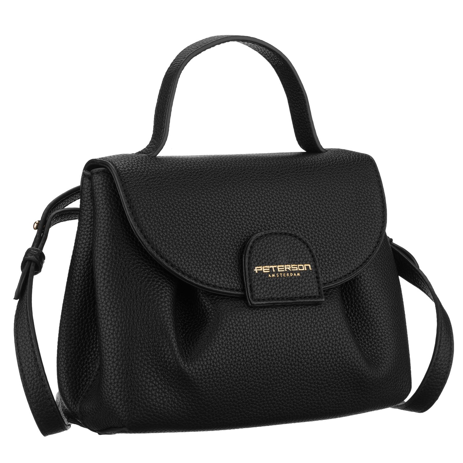 Moteriška rankinė per petį Peterson, juoda AX30