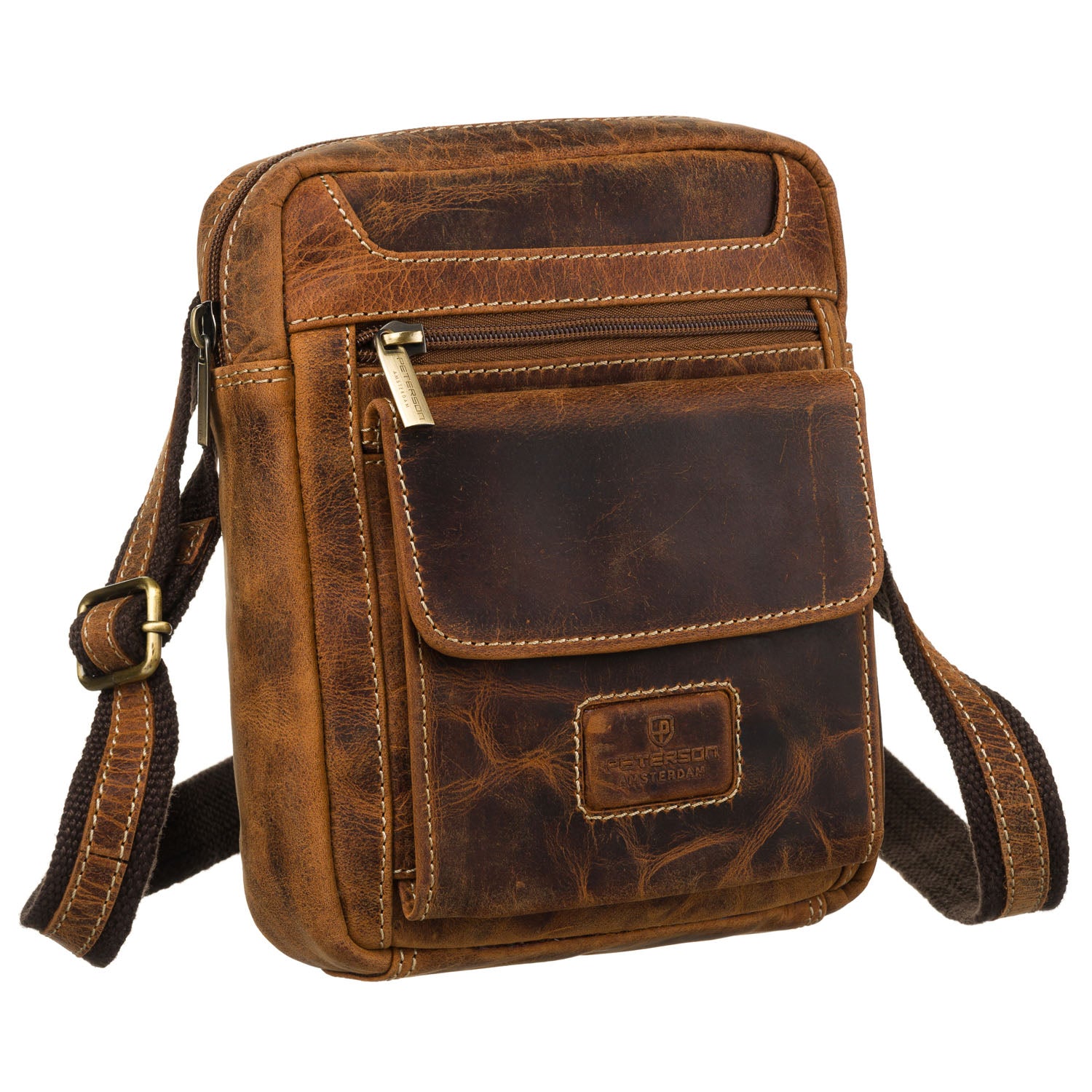 Maža rankinė vyrams Peterson, ruda R557