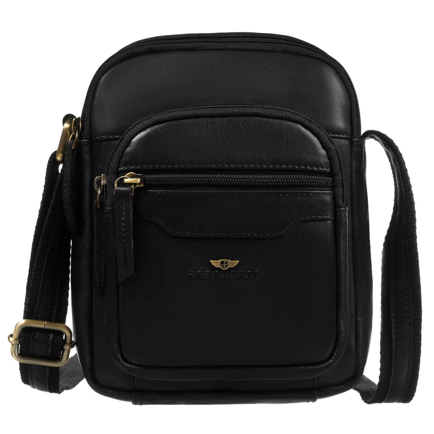 Maža rankinė vyrams Peterson, juoda 0413