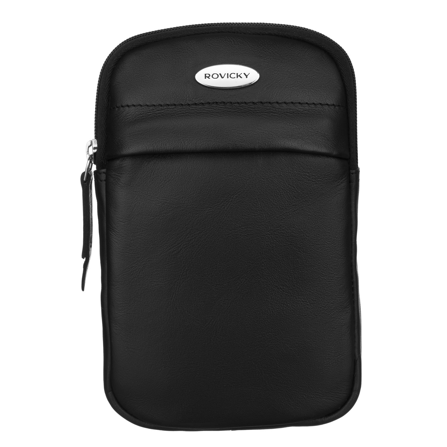 Maža odinė rankinė Rovicky, juoda A0142