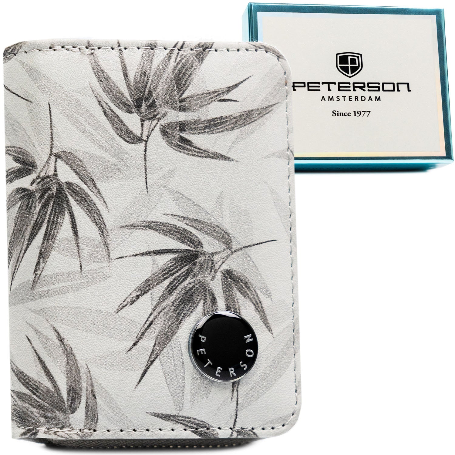 Maža piniginė moterims Peterson, balta PT12