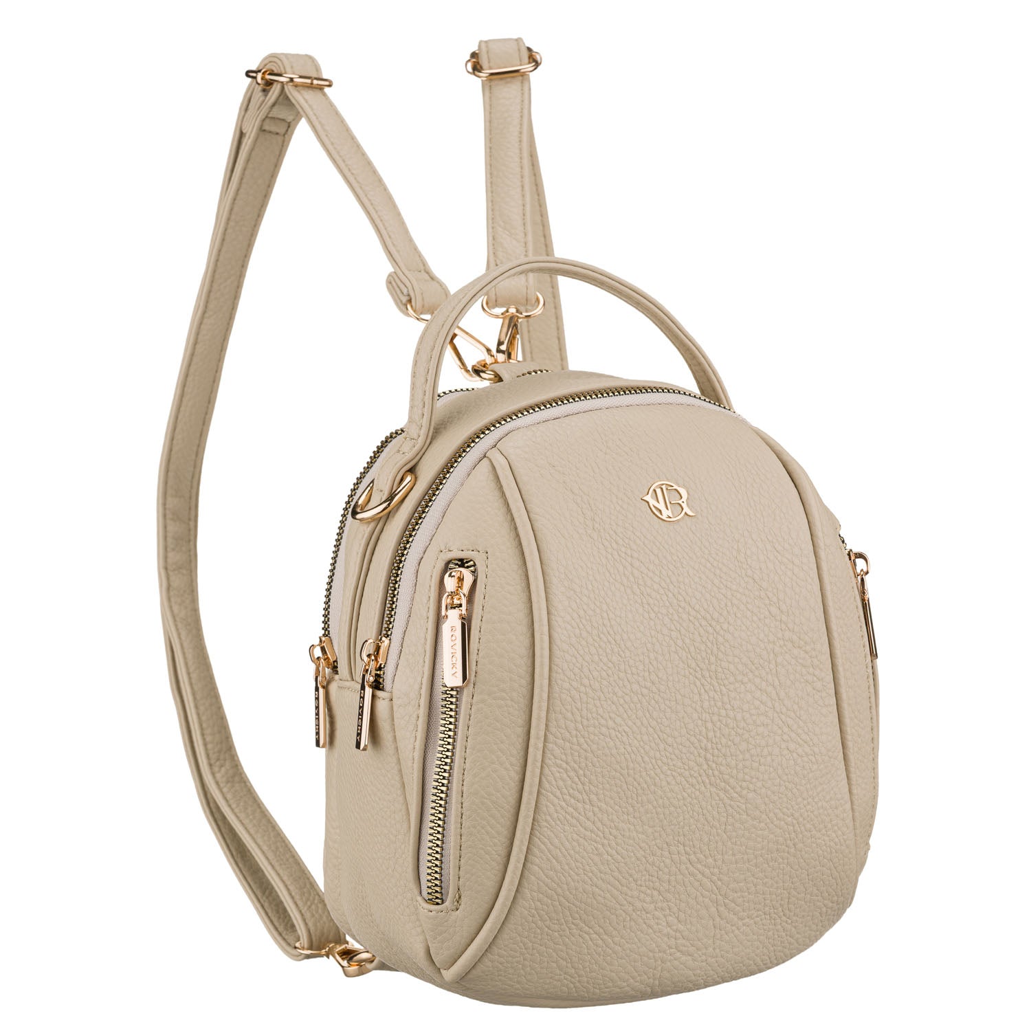 Maža kuprinė moterims Rovicky, smėlio K51