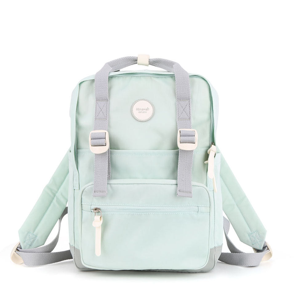 Moteriška miesto kuprinė Himawari, mėtų-pilka, su užtrauktuku