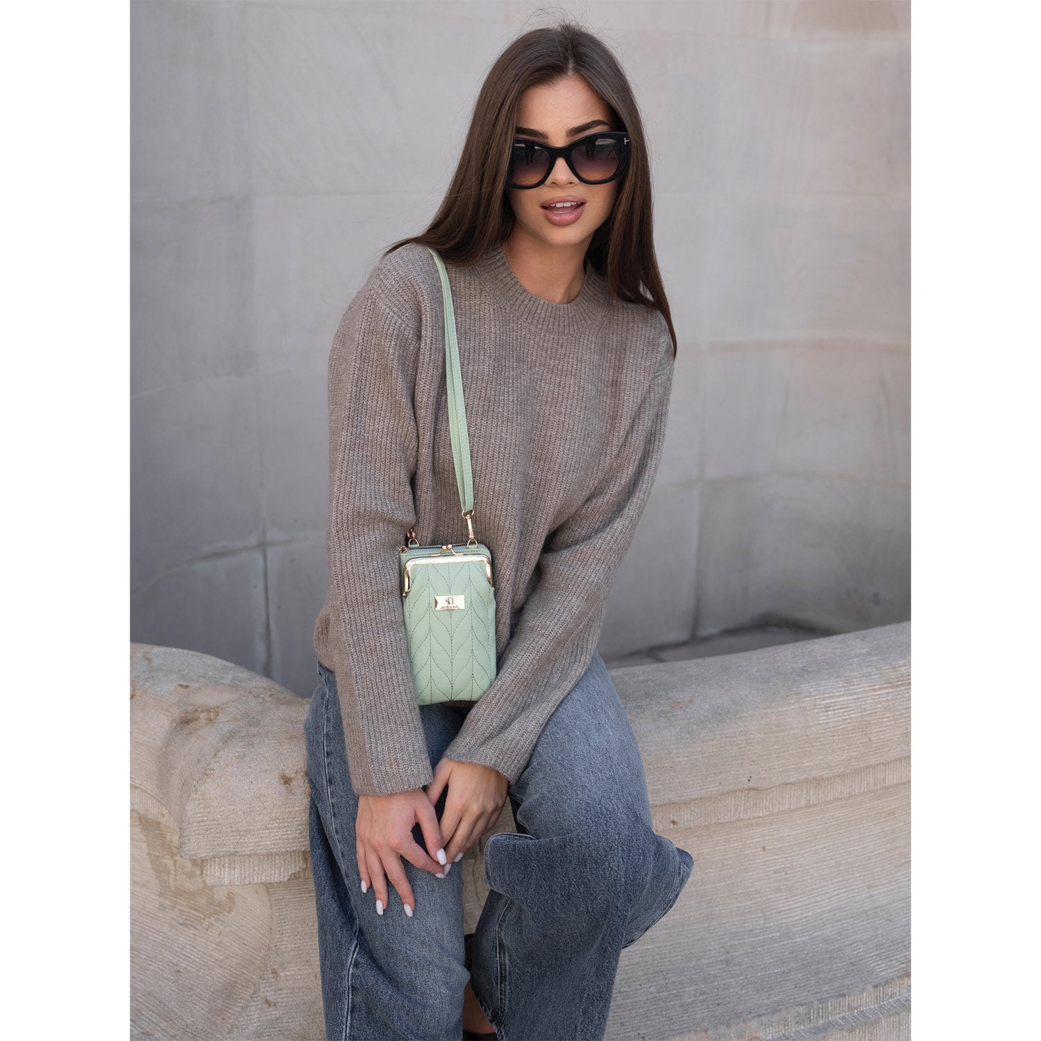 Maža rankinė Rovicky, žalia R0172