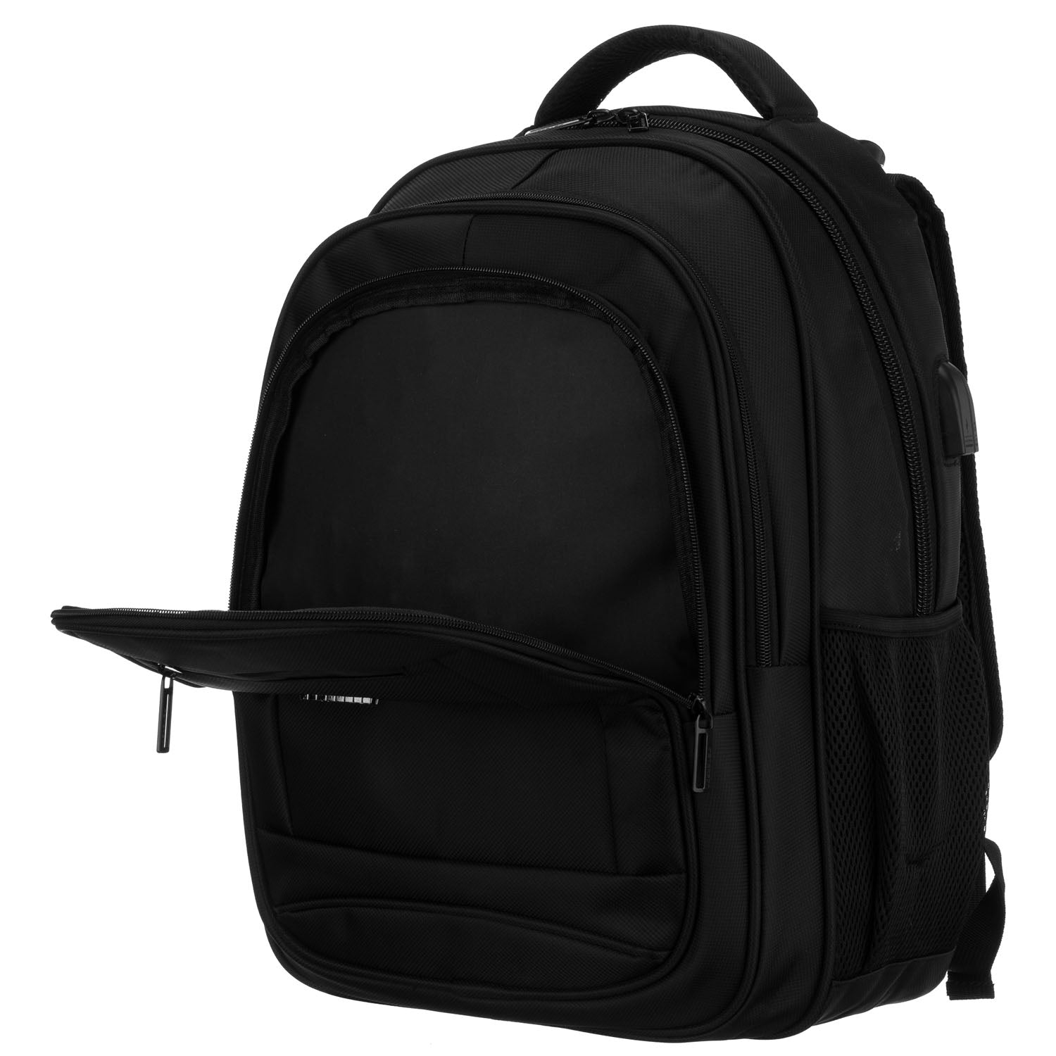 Vidutinis kuprinė unisex Peterson, juoda