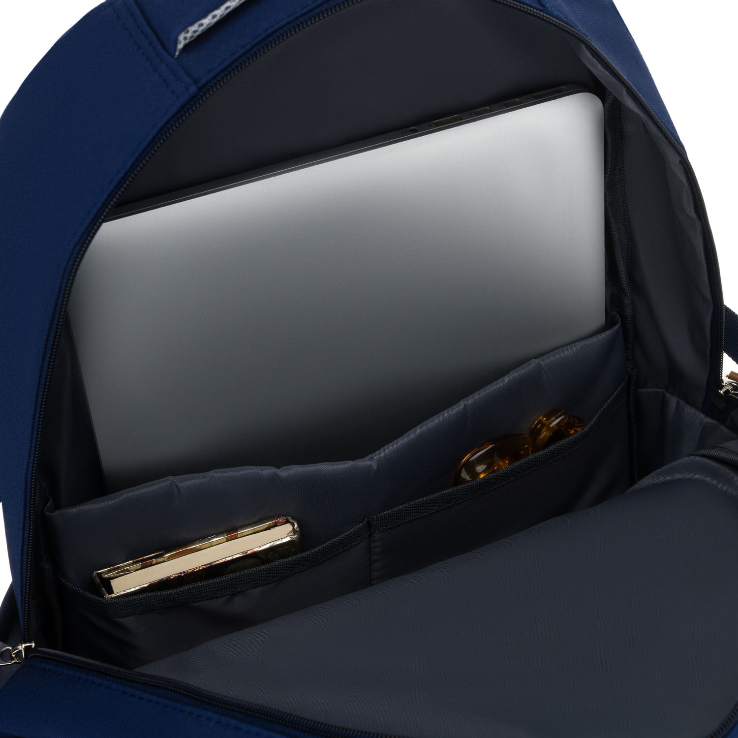 Vidutinė kuprinė unisex Peterson, tamsiai mėlyna