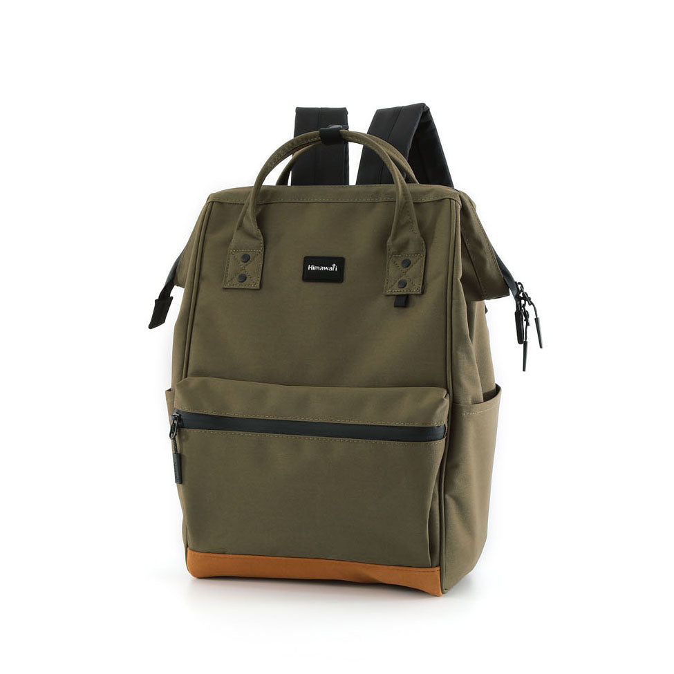 Moteriška kuprinė su USB jungtimi Himawari, tamsiai žalia