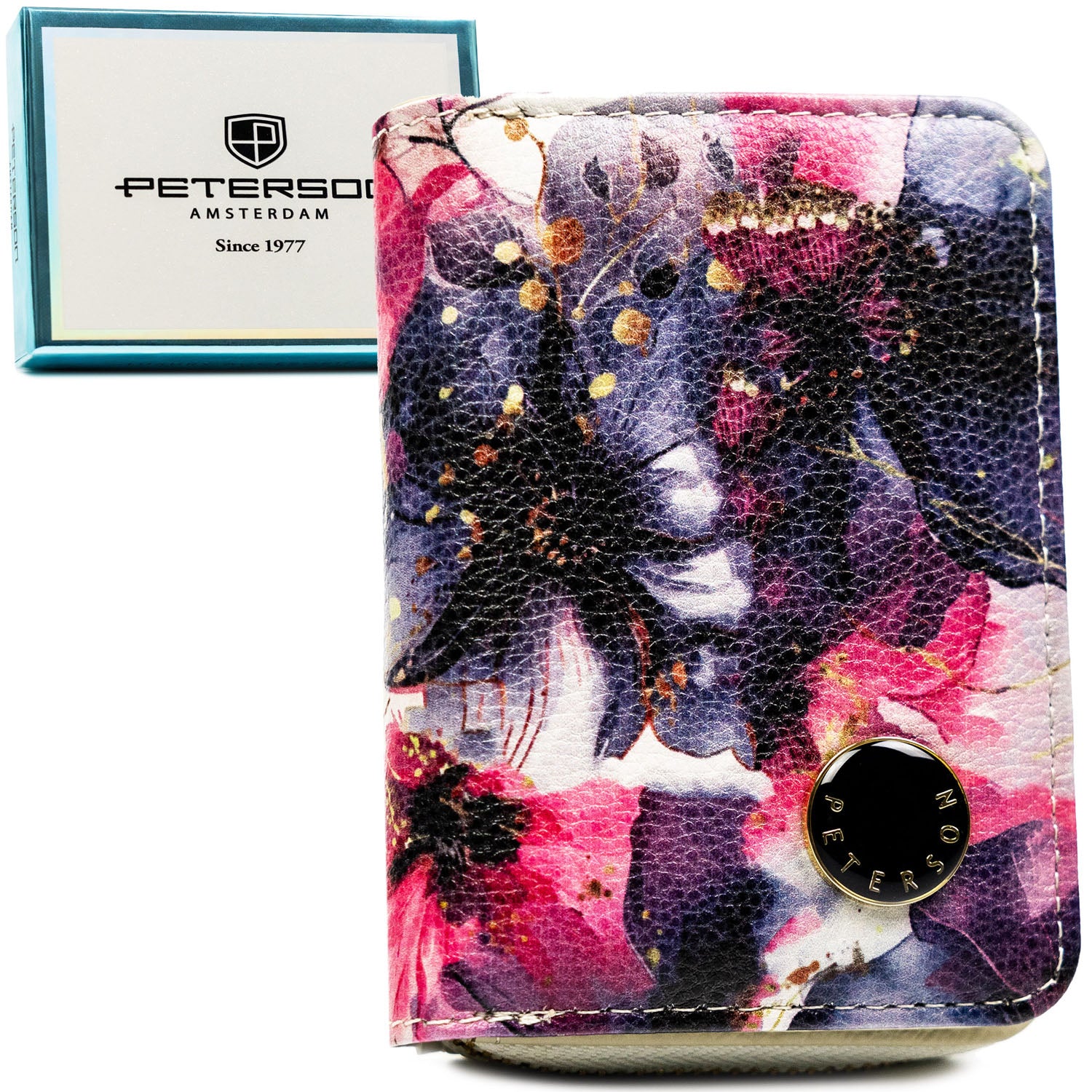 Piniginė moterims Peterson, gėlėtas PT53