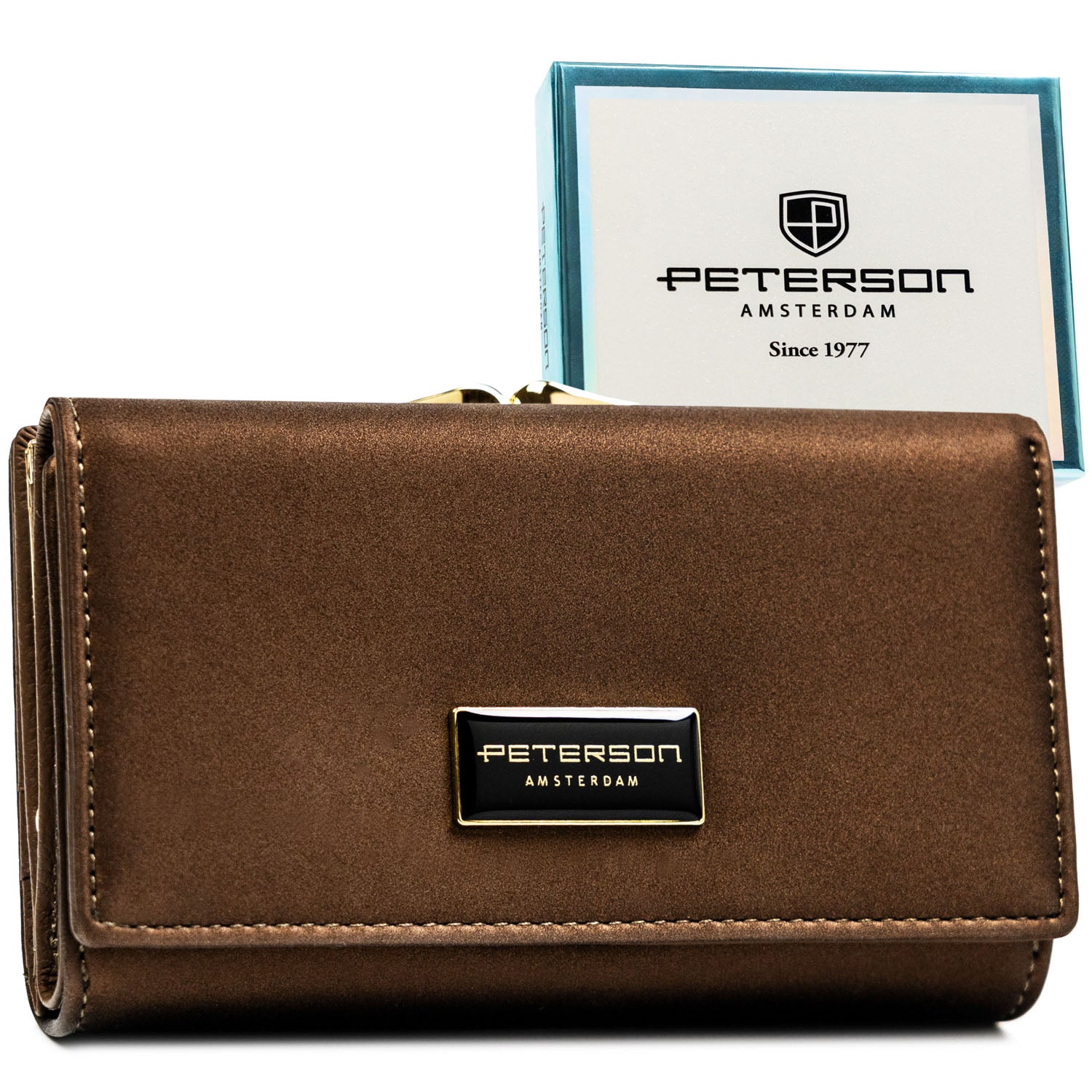 Piniginė moterims Peterson, rudas PT64