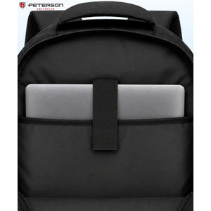 Juoda poliesterio kuprinė kompiuteriui Peterson K74